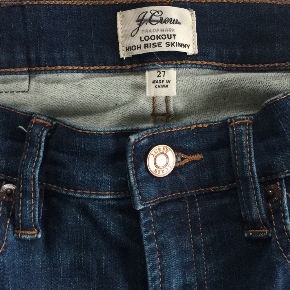 J. Crew Lookout high rise skinny jeans